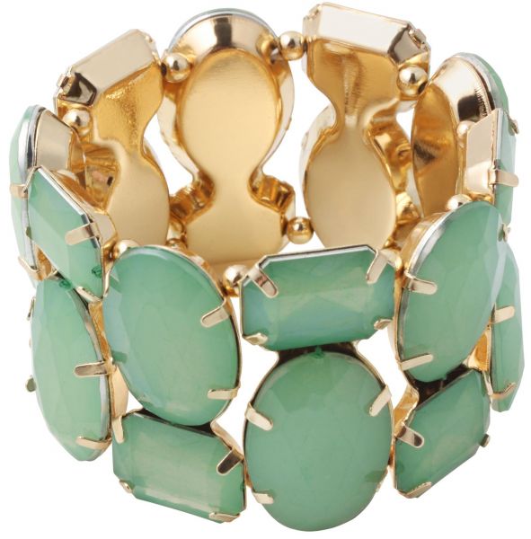 Pulseira verde água